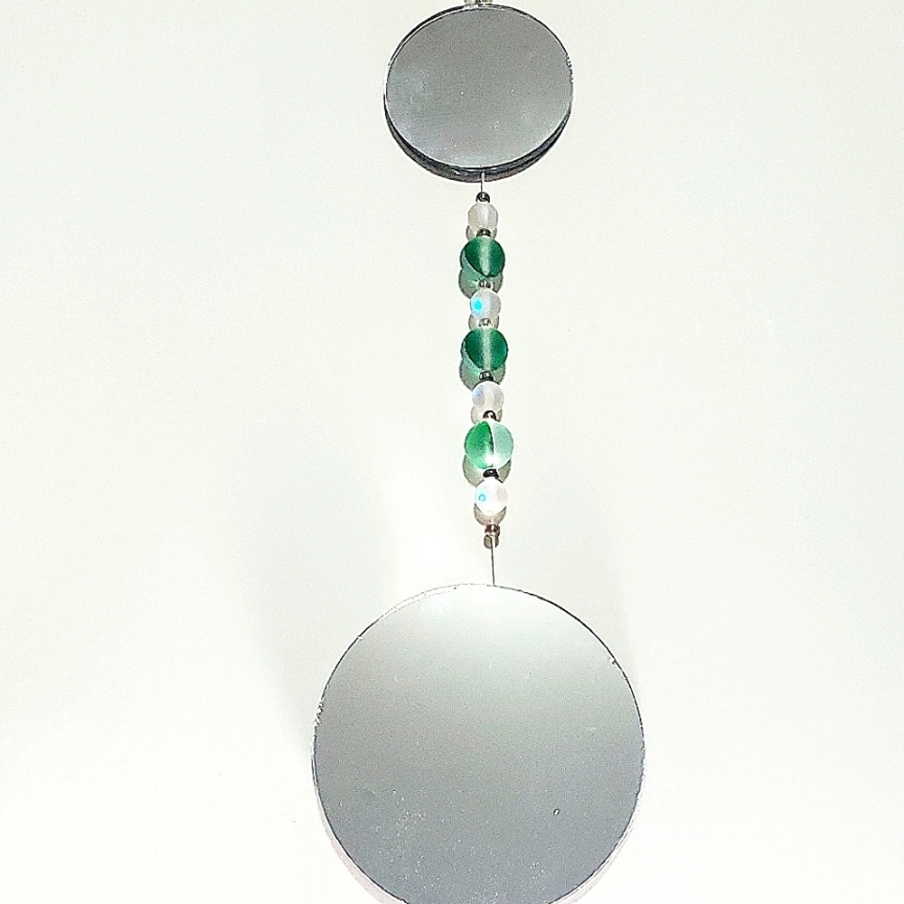 SUNCATCHER Green, One-of-a-Kind Handcrafted Opal Hanging Décor Tree Jewelry